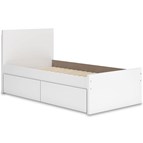 Signature Design by Ashley Onita EB9630B10 Twin Panel Platform Bed with 1 Side Storage