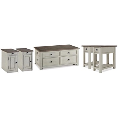 Signature Design by Ashley Bolanburg T637T5 5 pc Occasional Table Set