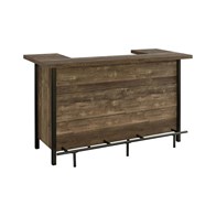 Coaster Furniture Bellemore 182104 Freestanding Home Bar Wine Cabinet - Rustic Oak (Bar Cabinets)