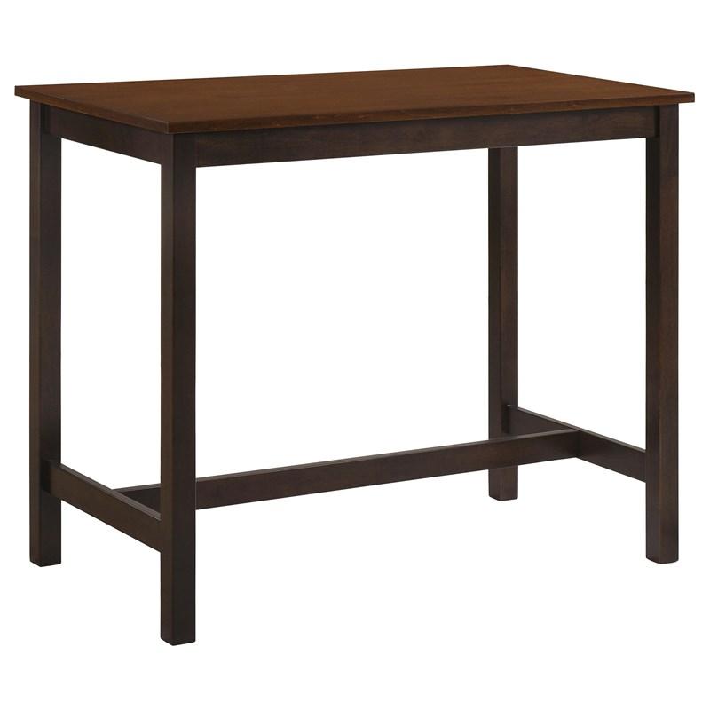 Large Picture of Coaster Furniture Connie 192090 4-piece Counter Height Set - Chestnut and Dark Brown