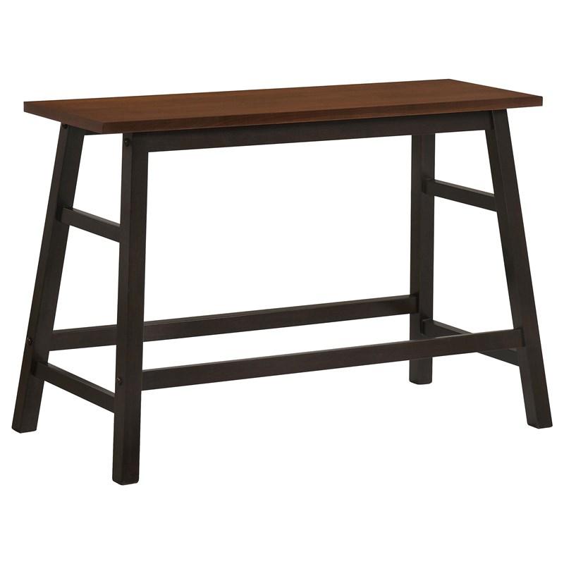 Large Picture of Coaster Furniture Connie 192090 4-piece Counter Height Set - Chestnut and Dark Brown