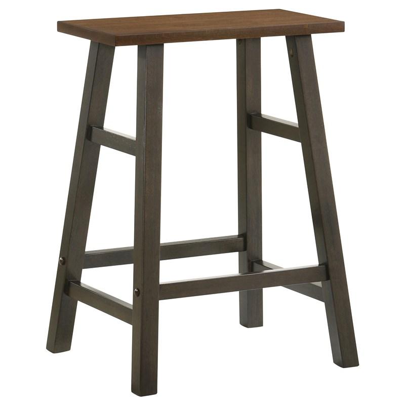 Large Picture of Coaster Furniture Connie 192090 4-piece Counter Height Set - Chestnut and Dark Brown