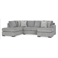 Signature Design by Ashley Casselbury 52906S2 2 pc Sectional with Chaise (Sectionals - Stationary)