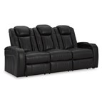 Signature Design by Ashley Caveman Den 9070315 Power Reclining Sofa with Adjustable Headrest