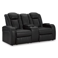 Signature Design by Ashley Caveman Den 9070318 Power Reclining Loveseat with Console and Adjustable Headrest (Loveseats - Power Recline)