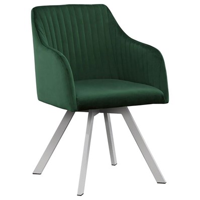 Coaster Furniture Arika 193372GRN Velvet Upholstered Swivel Dining Arm Chair - Green