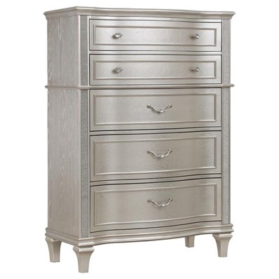 Coaster Furniture Evangeline 223395 6-Drawer Bedroom Chest - Silver Oak