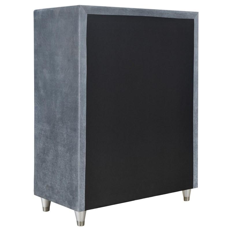 Large Picture of Coaster Furniture Antonella 223585 Chest - Silver Grey