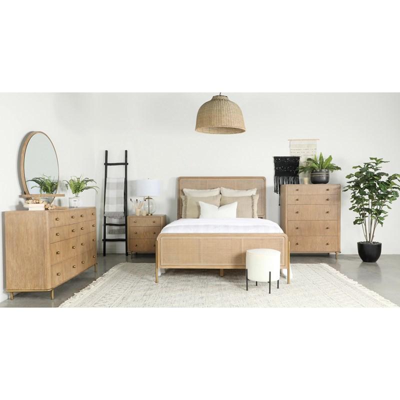 Large Picture of Coaster Furniture Arini 224305 5-Drawer Bedroom Chest - Sand Wash