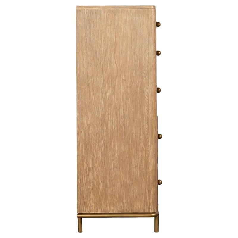 Large Picture of Coaster Furniture Arini 224305 5-Drawer Bedroom Chest - Sand Wash