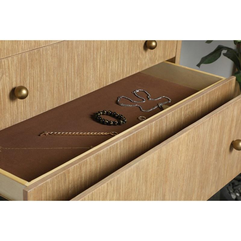 Large Picture of Coaster Furniture Arini 224305 5-Drawer Bedroom Chest - Sand Wash