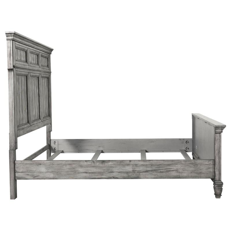 Large Picture of Coaster Furniture Avenue 224031Q Queen Panel Bed - Grey
