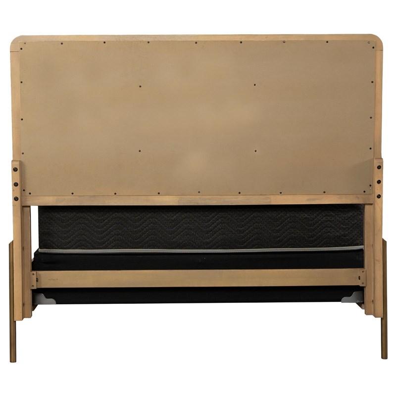Large Picture of Coaster Furniture Arini 224300KE Rattan Eastern King Panel Bed - Sand Wash and Natural