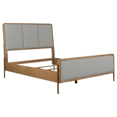 Coaster Furniture Arini 224301KE Upholstered Eastern King Panel Bed - Sand Wash and Grey