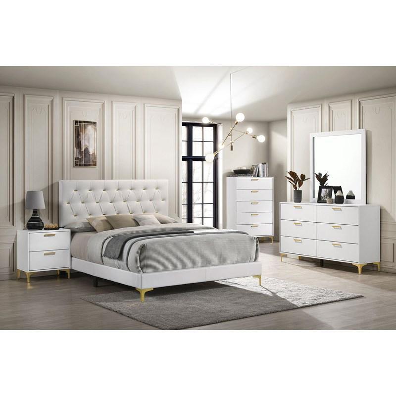 Large Picture of Coaster Furniture Kendall 224402 2-Drawer Nightstand - White