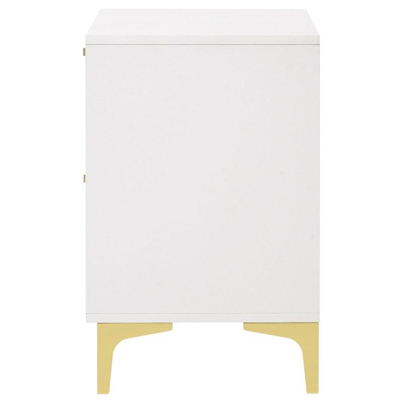 Large Picture of Coaster Furniture Kendall 224402 2-Drawer Nightstand - White