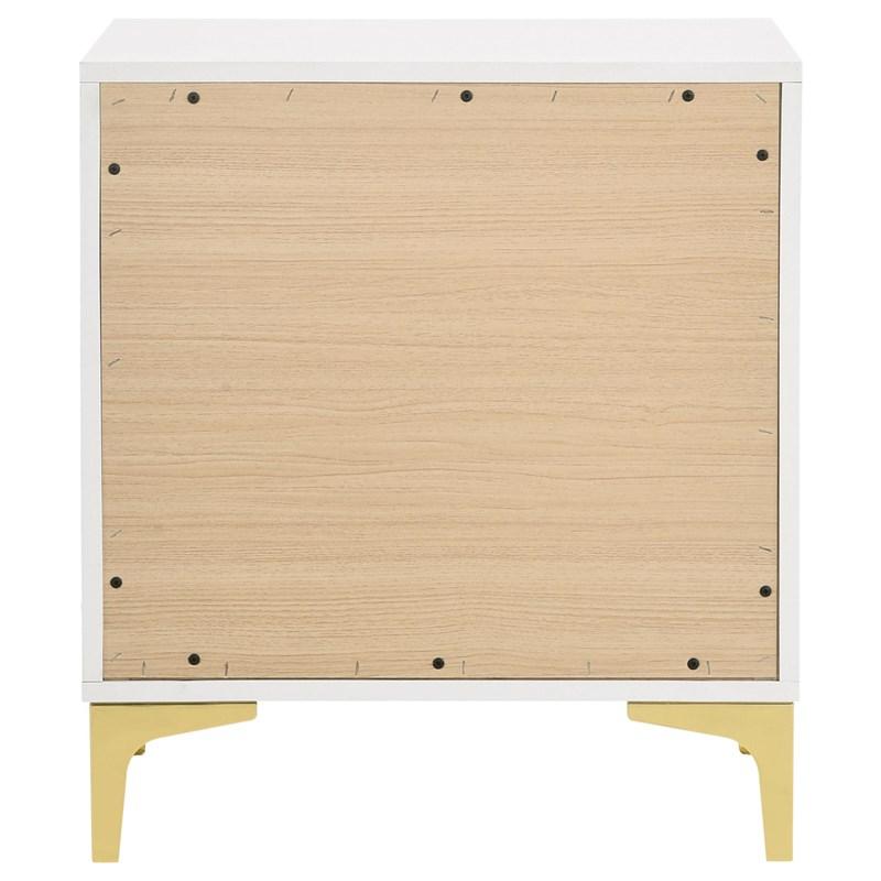 Large Picture of Coaster Furniture Kendall 224402 2-Drawer Nightstand - White
