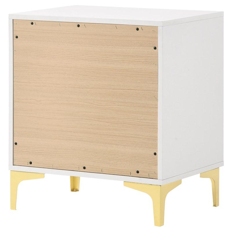 Large Picture of Coaster Furniture Kendall 224402 2-Drawer Nightstand - White