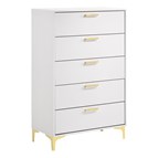 Coaster Furniture Kendall 224405 5-Drawer Bedroom Chest - White