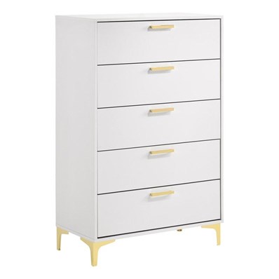 Coaster Furniture Kendall 224405 5-Drawer Bedroom Chest - White