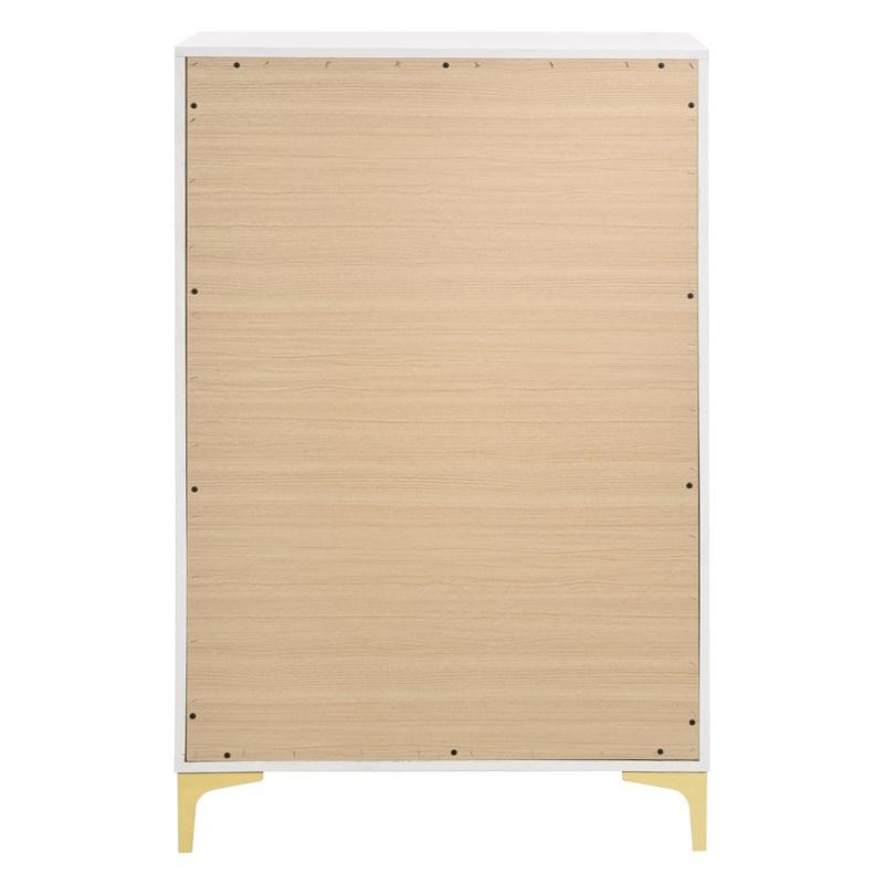 Large Picture of Coaster Furniture Kendall 224405 5-Drawer Bedroom Chest - White