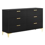 Coaster Furniture Kendall 224453 6-Drawer Dresser - Black