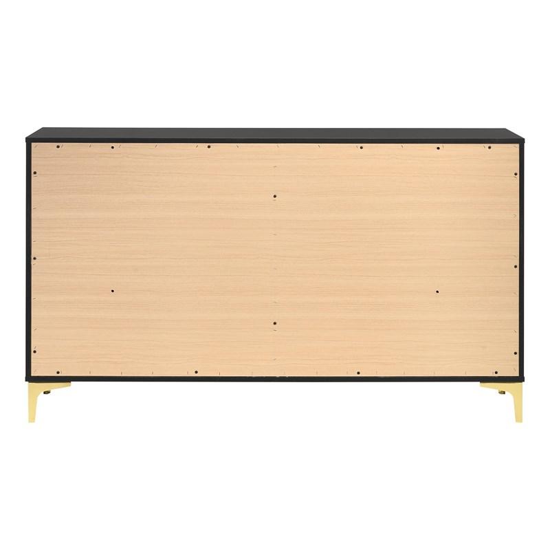 Large Picture of Coaster Furniture Kendall 224453 6-Drawer Dresser - Black