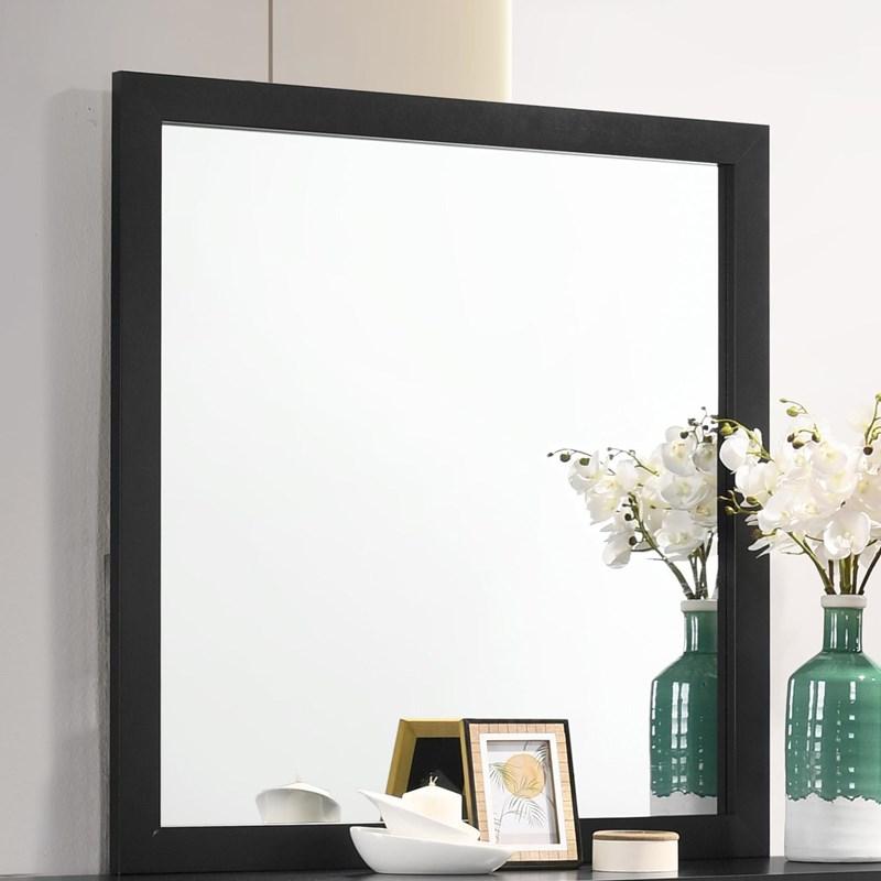 Large Picture of Coaster Furniture Kendall 224454 Dresser Mirror - Black
