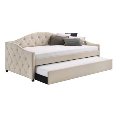 Coaster Furniture Sadie 300639 Upholstered Twin Daybed with Trundle - Taupe