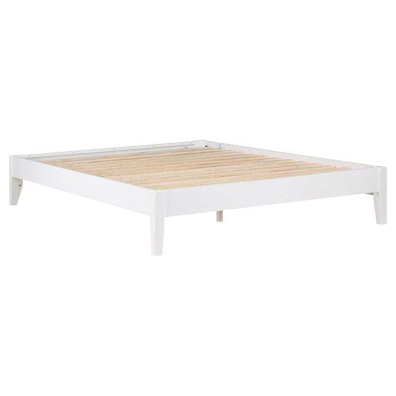 Large Picture of Coaster Furniture Hounslow 306128KE Eastern King Universal Platform Bed - White