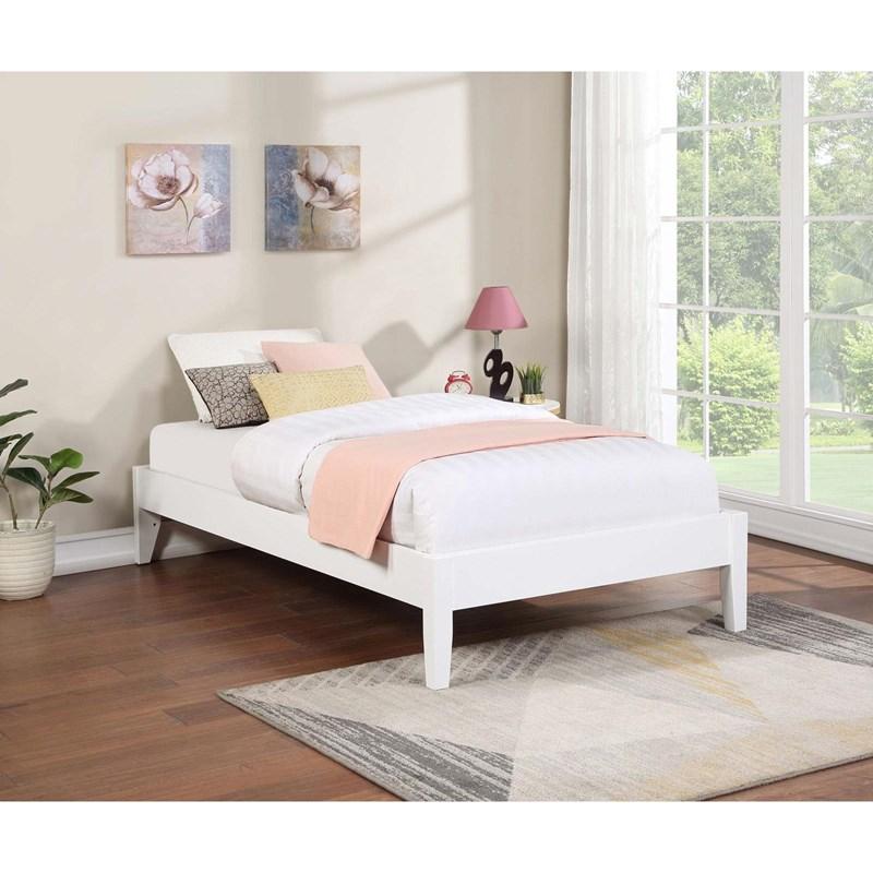 Large Picture of Coaster Furniture Hounslow 306128T Twin Universal Platform Bed - White