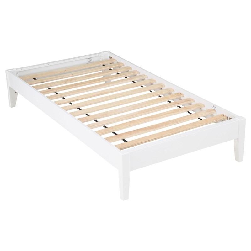 Large Picture of Coaster Furniture Hounslow 306128T Twin Universal Platform Bed - White