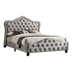 Coaster Furniture Bella 315871Q Upholstered Queen Panel Bed - Grey