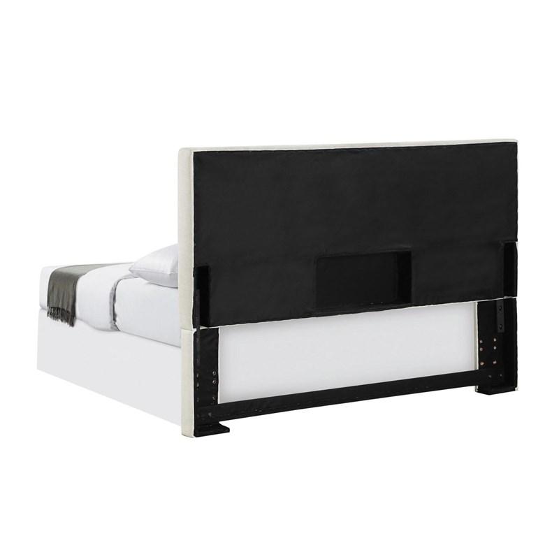 Large Picture of Coaster Furniture Pirro 315980QF Upholstered Queen or Full Panel Headboard - Sand