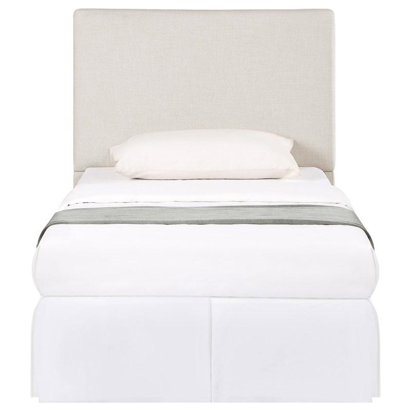 Large Picture of Coaster Furniture Pirro 315980T Upholstered Twin Panel Headboard - Sand