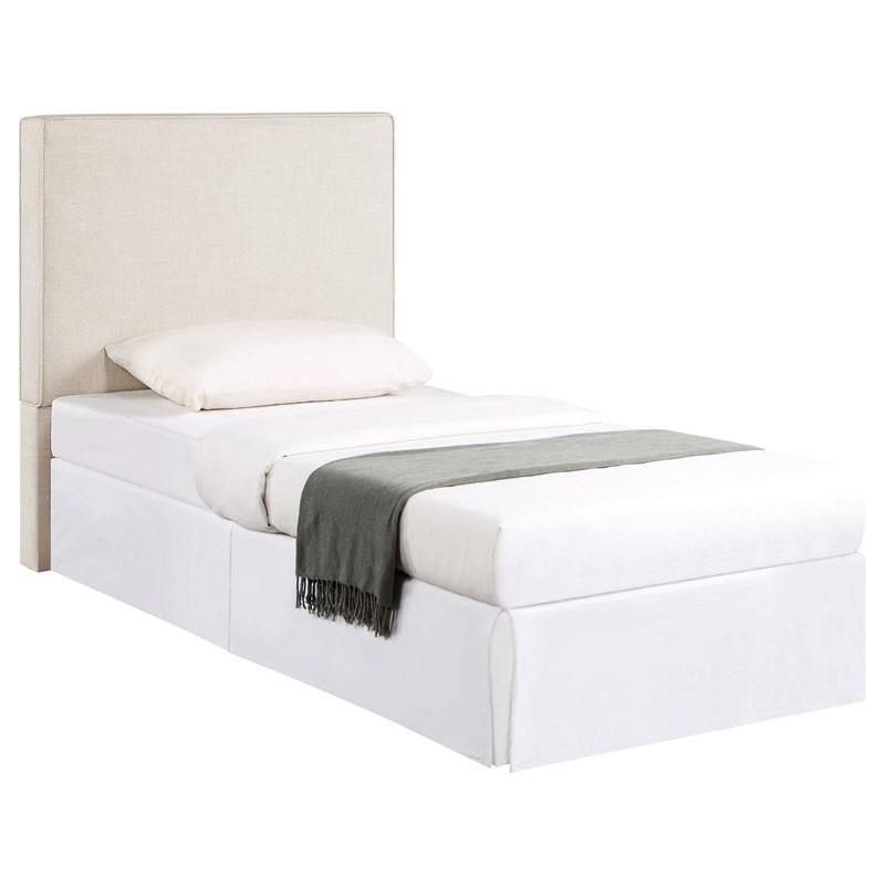 Large Picture of Coaster Furniture Kosmo 315993T Upholstered Twin Panel Headboard - Sand