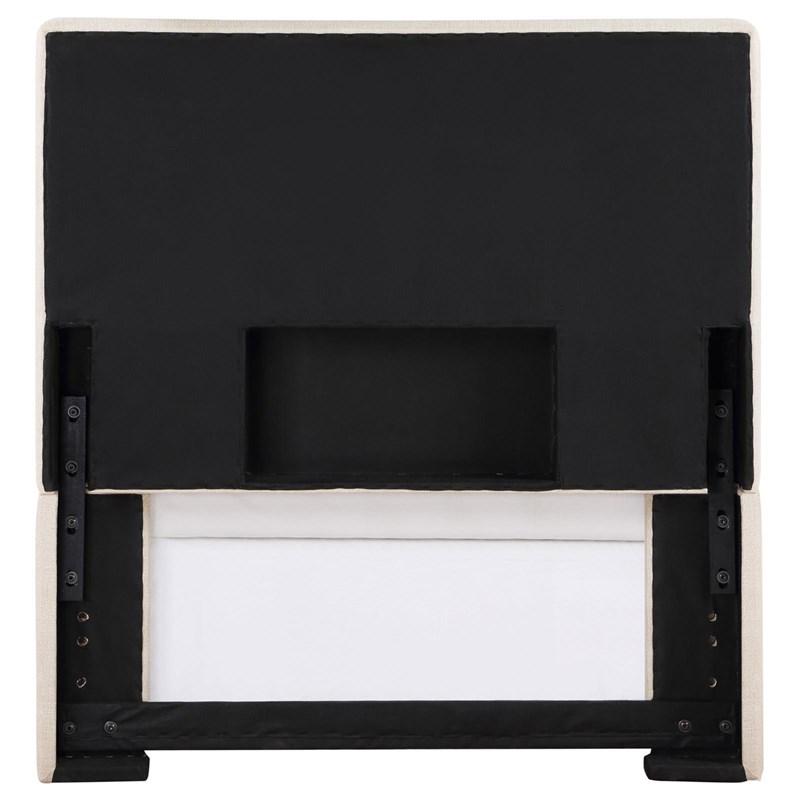 Large Picture of Coaster Furniture Kosmo 315993T Upholstered Twin Panel Headboard - Sand