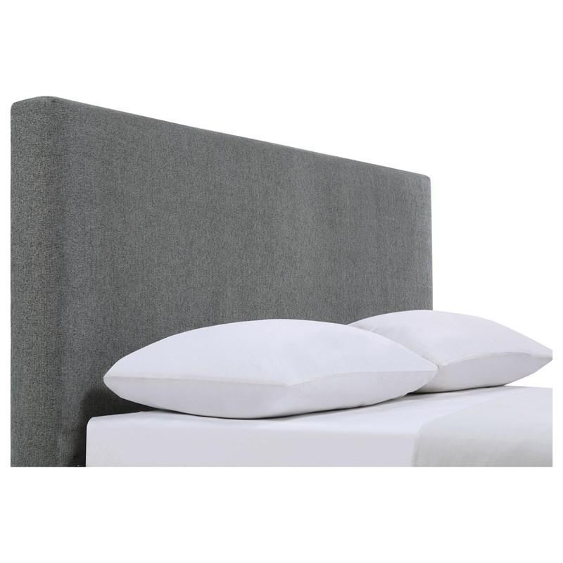 Large Picture of Coaster Furniture Gregory 316020KE Upholstered Eastern King Panel Bed - Graphite