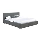 Coaster Furniture Gregory 316020Q Upholstered Queen Panel Bed - Graphite