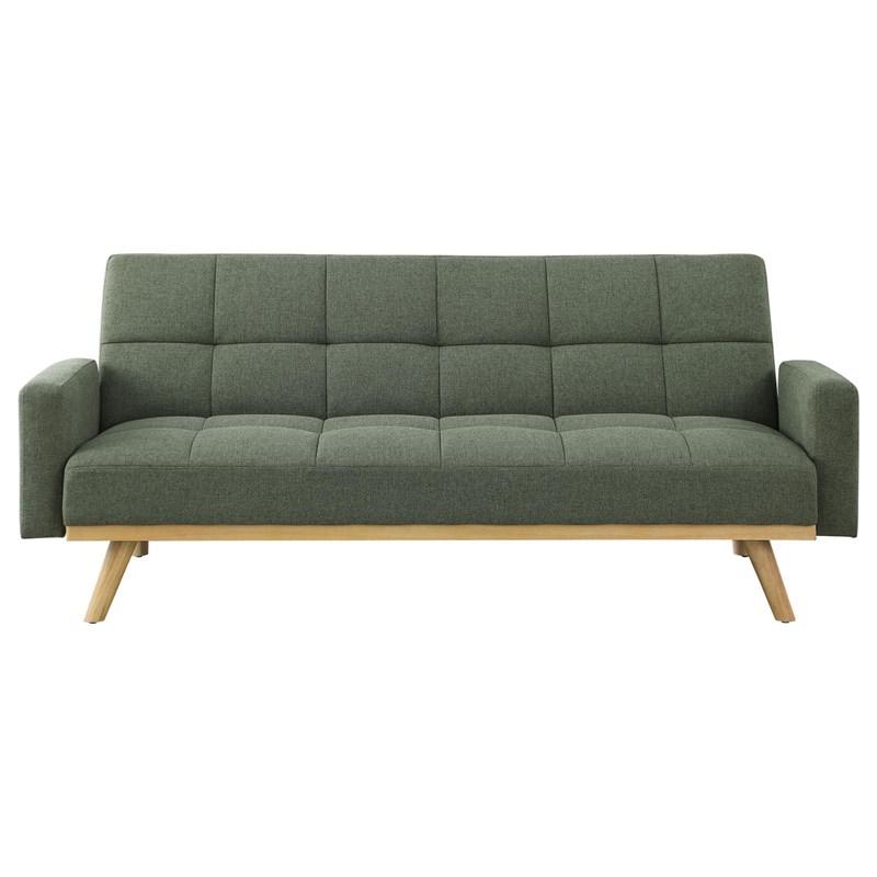 Large Picture of Coaster Furniture Kourtney 360127 Upholstered Tufted Convertible Sofa Bed - Sage Green