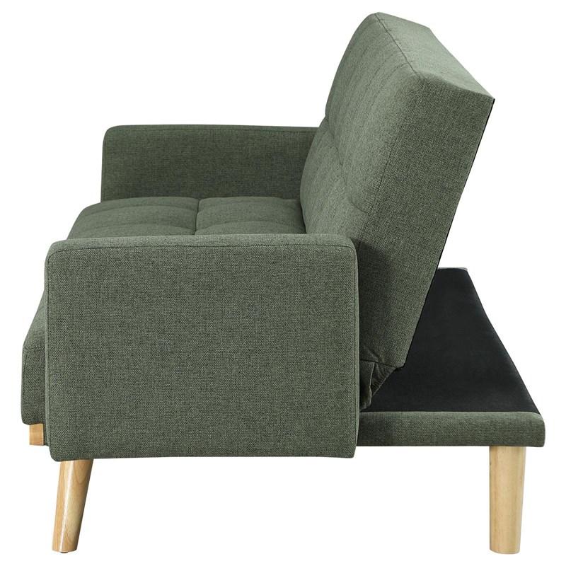 Large Picture of Coaster Furniture Kourtney 360127 Upholstered Tufted Convertible Sofa Bed - Sage Green