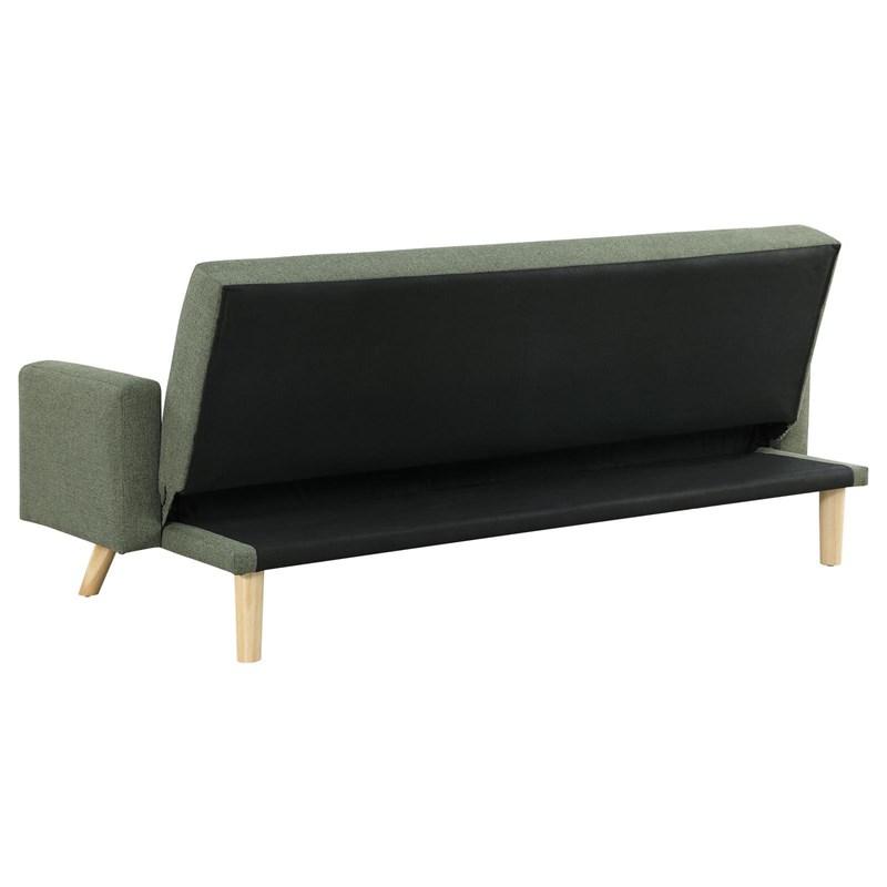 Large Picture of Coaster Furniture Kourtney 360127 Upholstered Tufted Convertible Sofa Bed - Sage Green