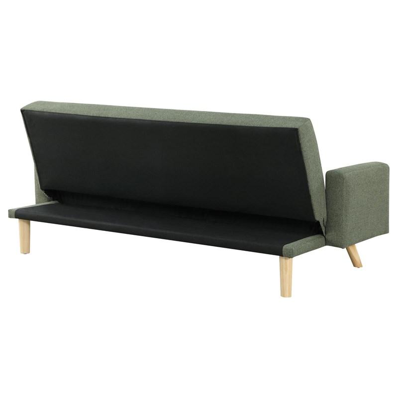 Large Picture of Coaster Furniture Kourtney 360127 Upholstered Tufted Convertible Sofa Bed - Sage Green