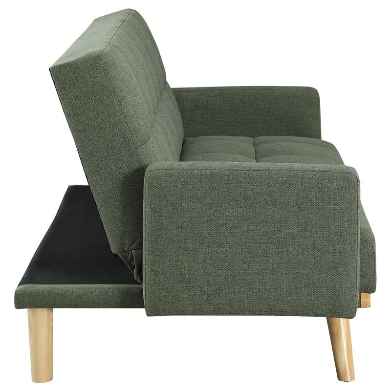 Large Picture of Coaster Furniture Kourtney 360127 Upholstered Tufted Convertible Sofa Bed - Sage Green