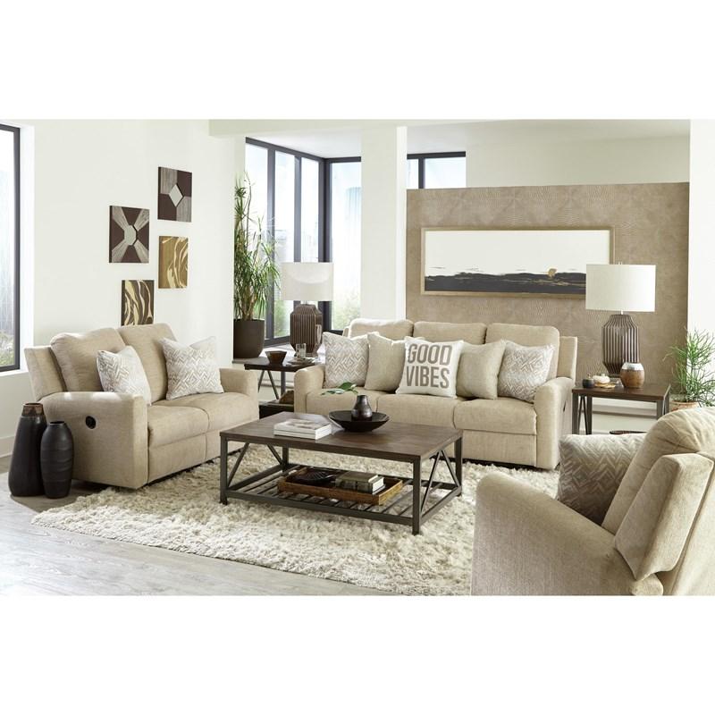 Large Picture of Catnapper Calvin 616304 Power Wall Hugger Recliner - Putty