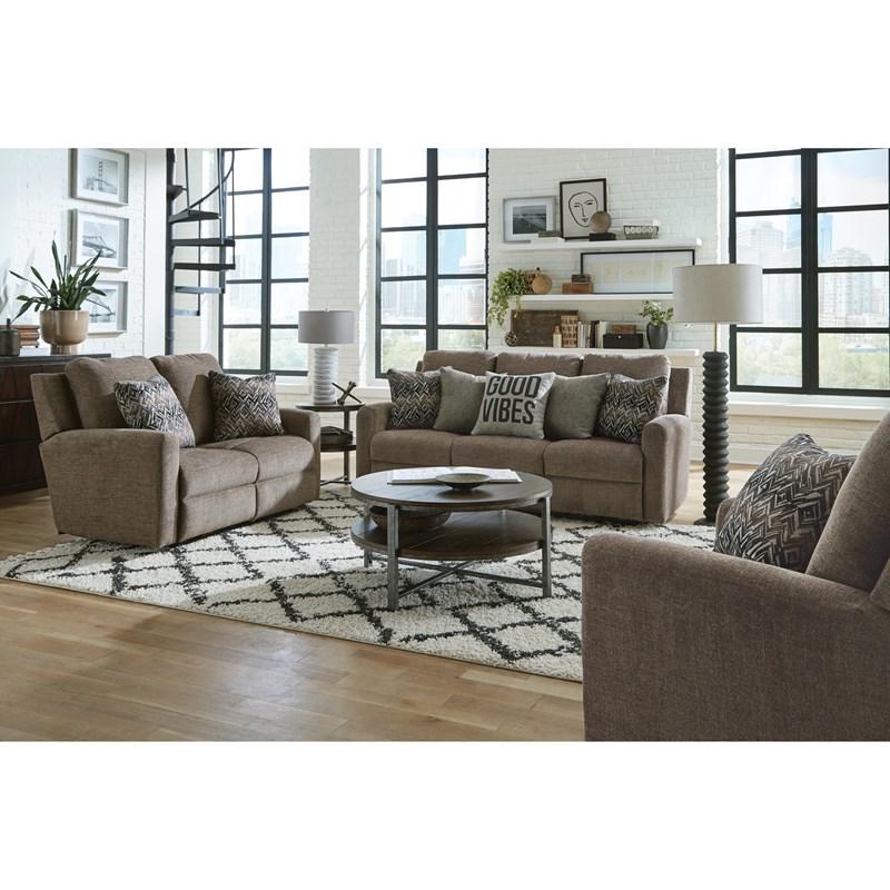 Large Picture of Catnapper Calvin 1632 Reclining Loveseat - Otter