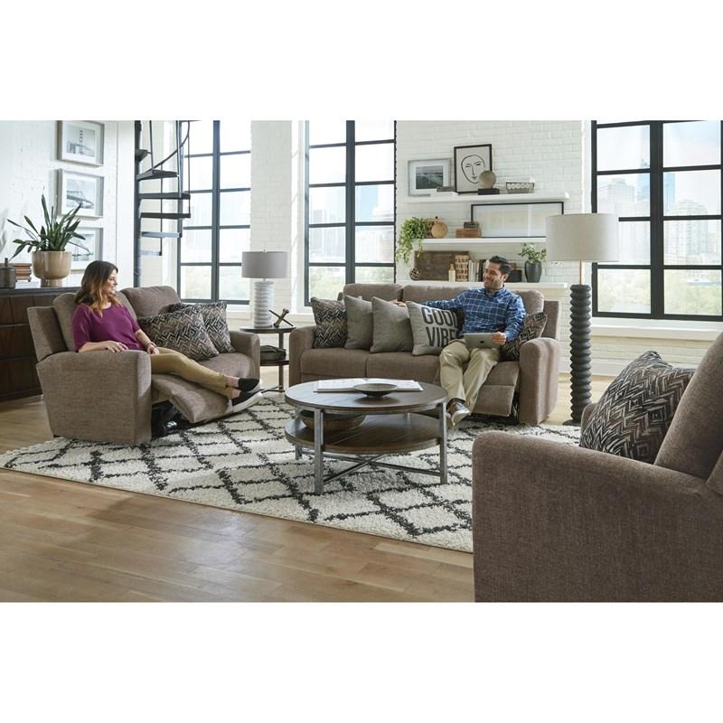 Large Picture of Catnapper Calvin 1632 Reclining Loveseat - Otter