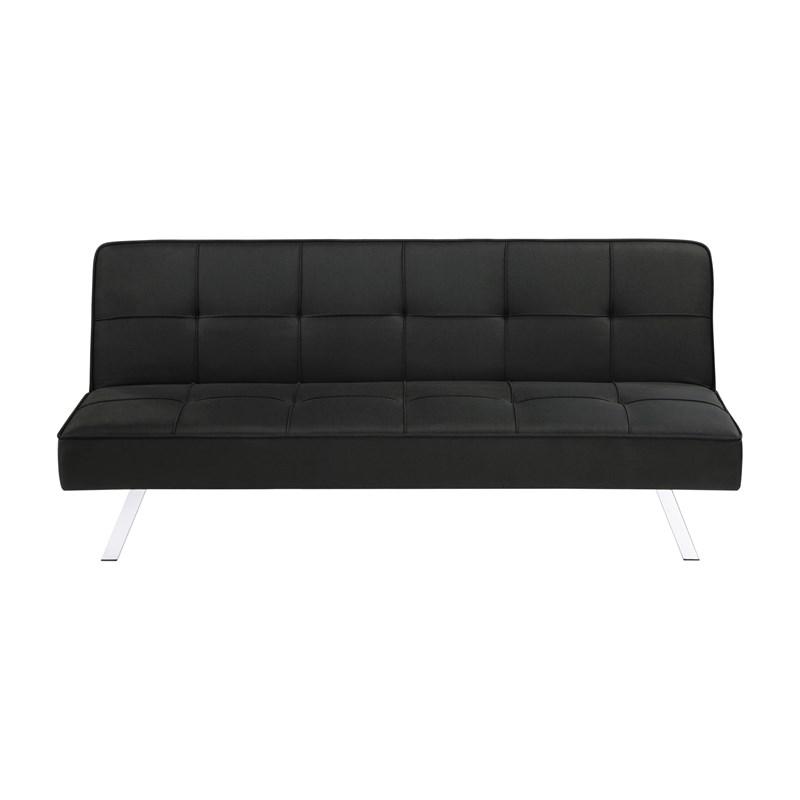 Large Picture of Coaster Furniture Joel 360281 Upholstered Tufted Convertible Sofa Bed - Black