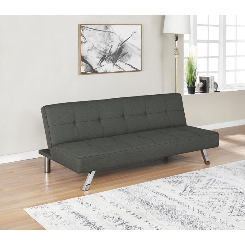 Large Picture of Coaster Furniture Joel 360283 Upholstered Tufted Convertible Sofa Bed - Grey