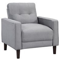 Coaster Furniture Bowen 506783 Upholstered Track Arm Tufted Accent Chair - Grey (Chairs - Stationary)